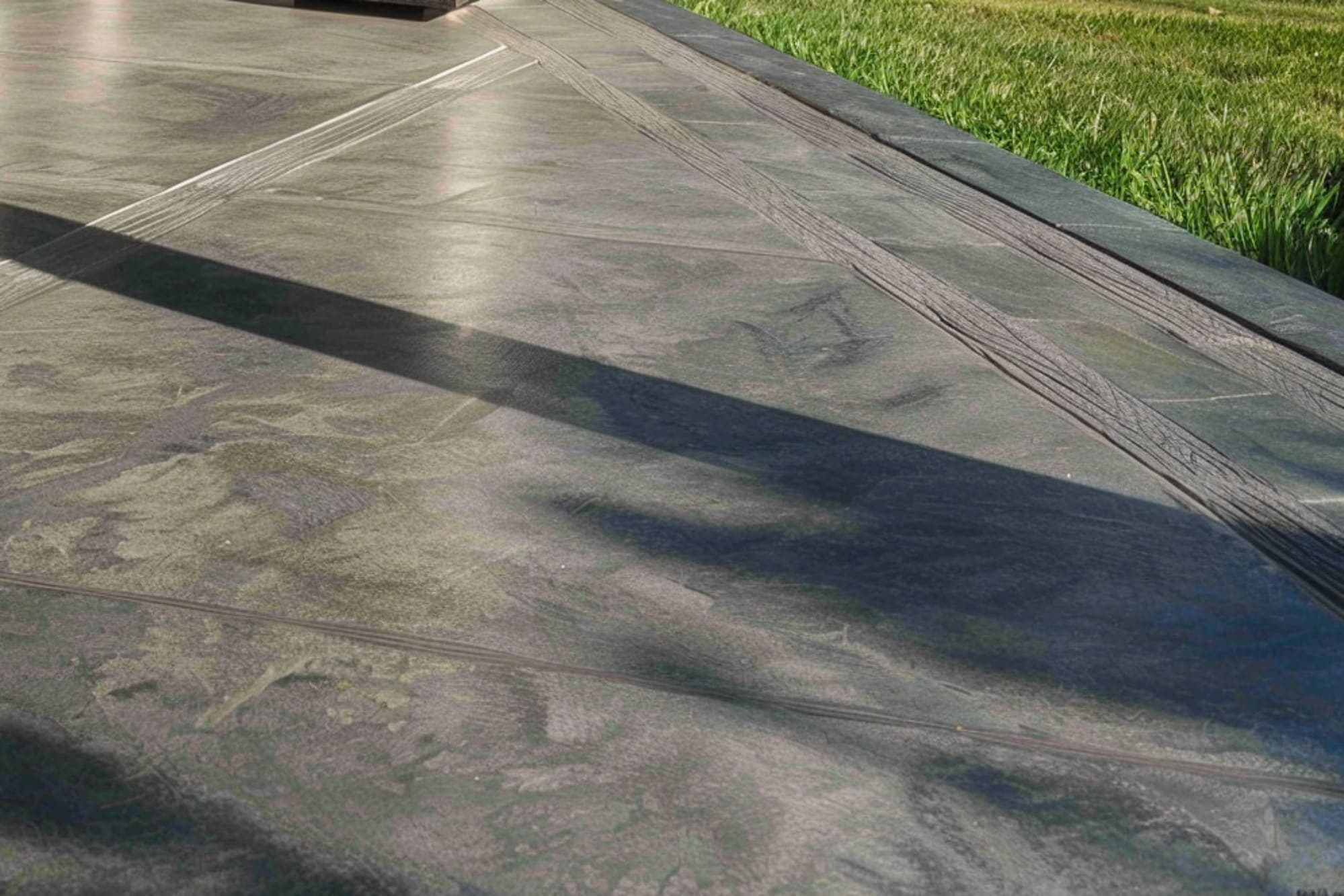 A Gray-Colored Patio