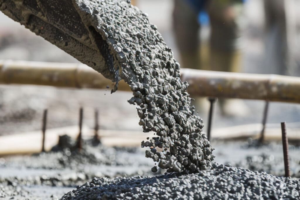 A Concrete Being Poured