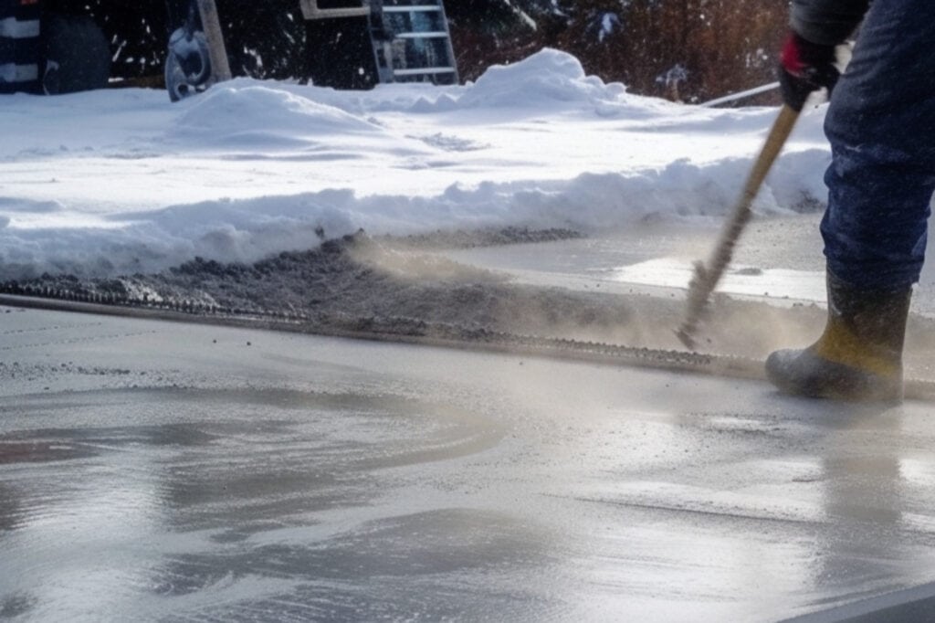 Pouring Concrete in Winter