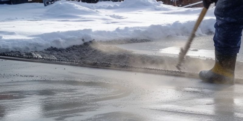 Pouring Concrete in Winter